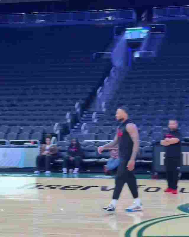 故地重游!利拉德在雄鹿主場三分訓練 依舊穩健彈無虛發