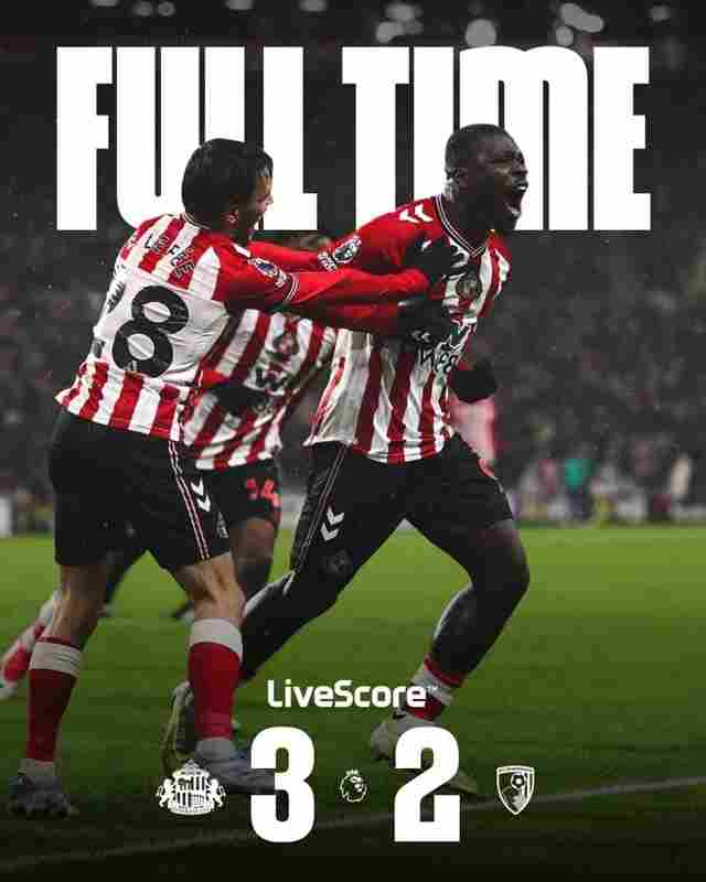 讓二追三!桑德蘭已追平球隊在16-17賽季英超總勝場,主場7輪不敗